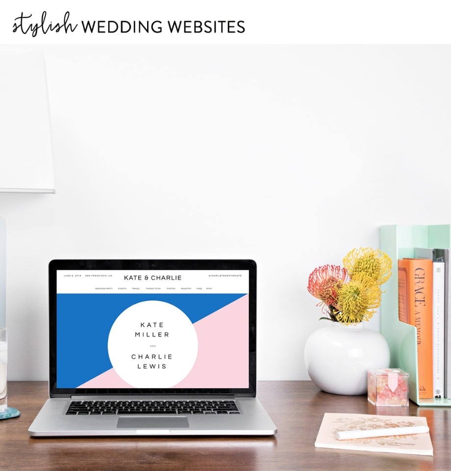 FREE stylish wedding websites from Zola