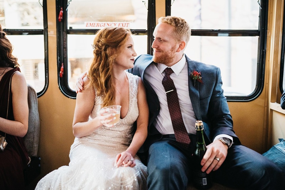 Cheers to this happy couple