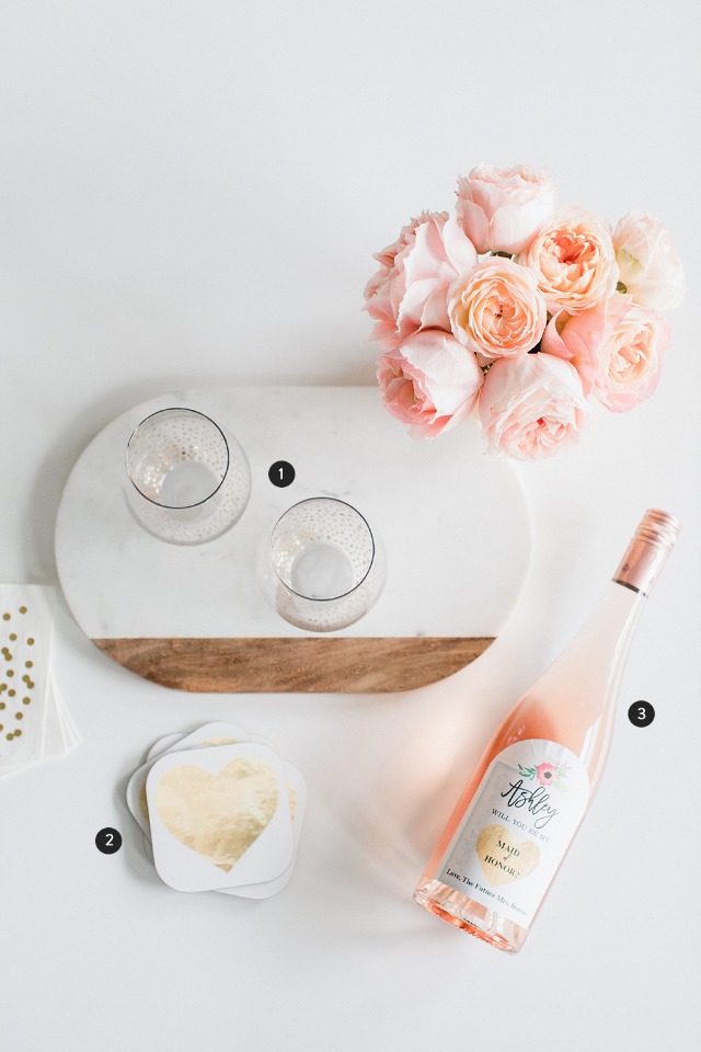 what to put in a wine inspired will you be my bridesmaid box