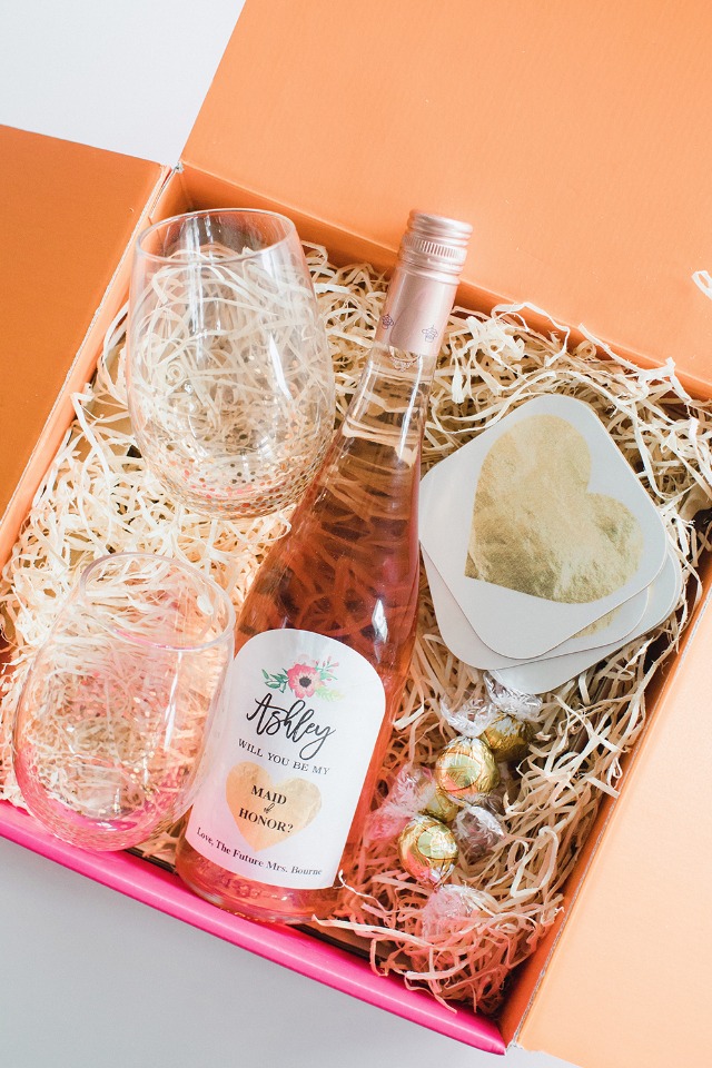 Rose all day - Will You be My Bridesmaid Box