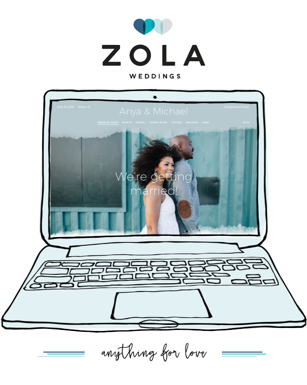 Zola weddings - online wedding registry