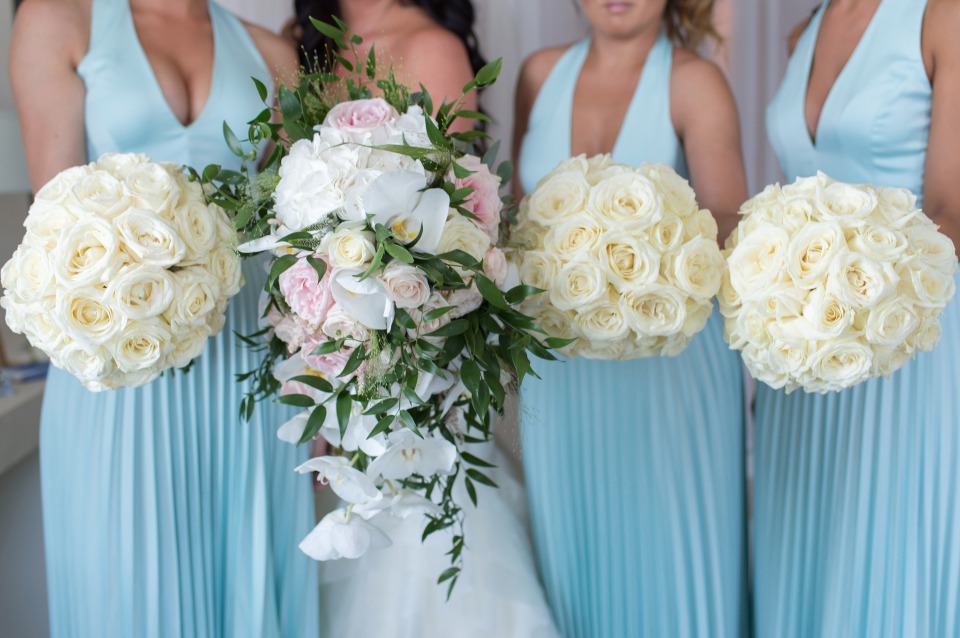 bridal and bridesmaid bouquets