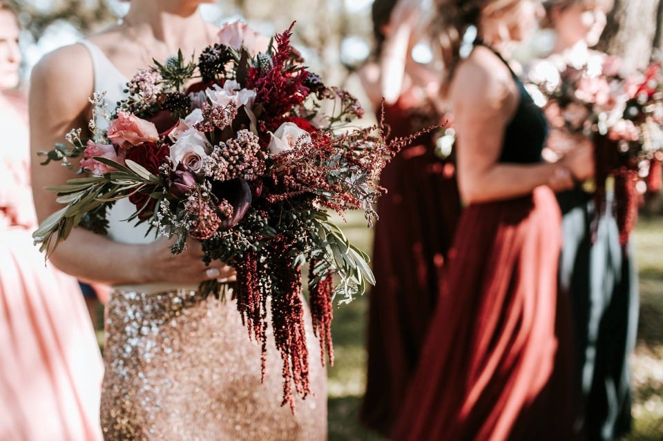 gorgeous fall inspired wedding bouquet
