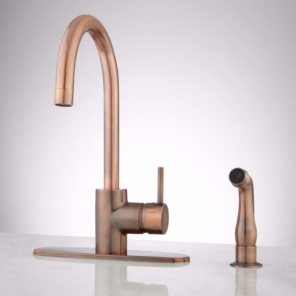 copper faucet from signature hardware