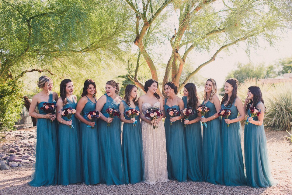 Annabelle bridesmaid dress by Jenny Yoo in vintage teal