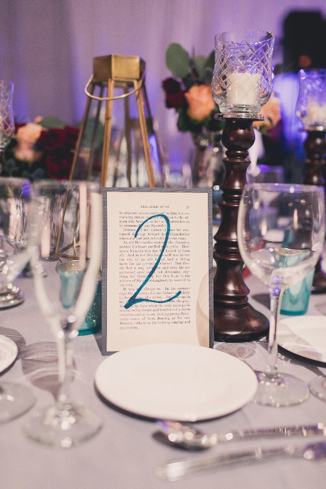 Book page table numbers