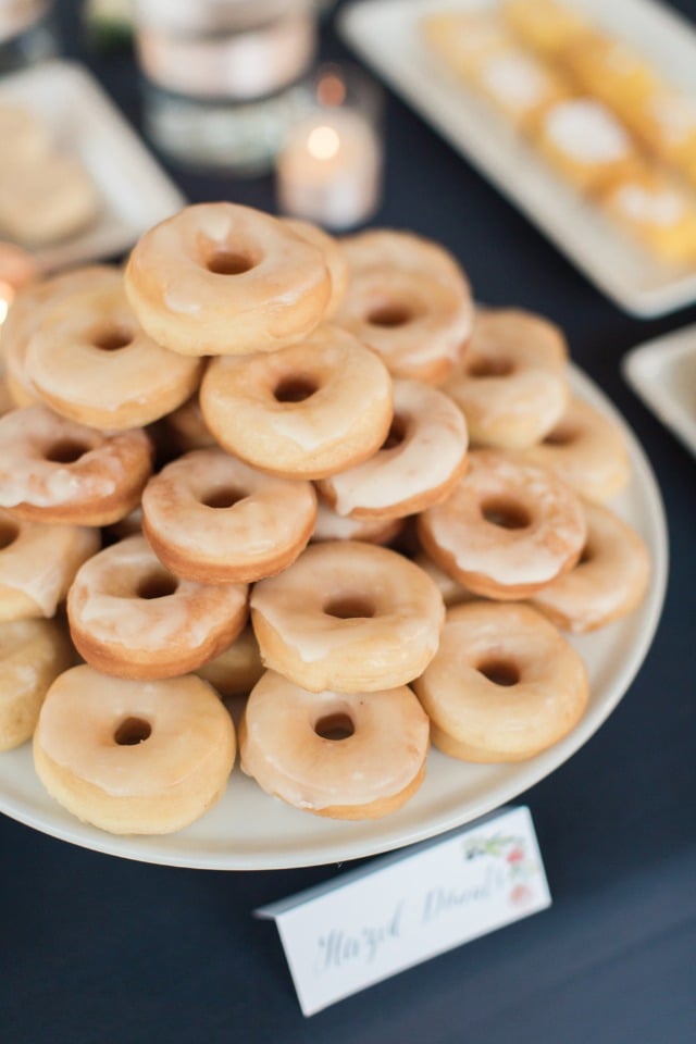 glazed wedding donuts