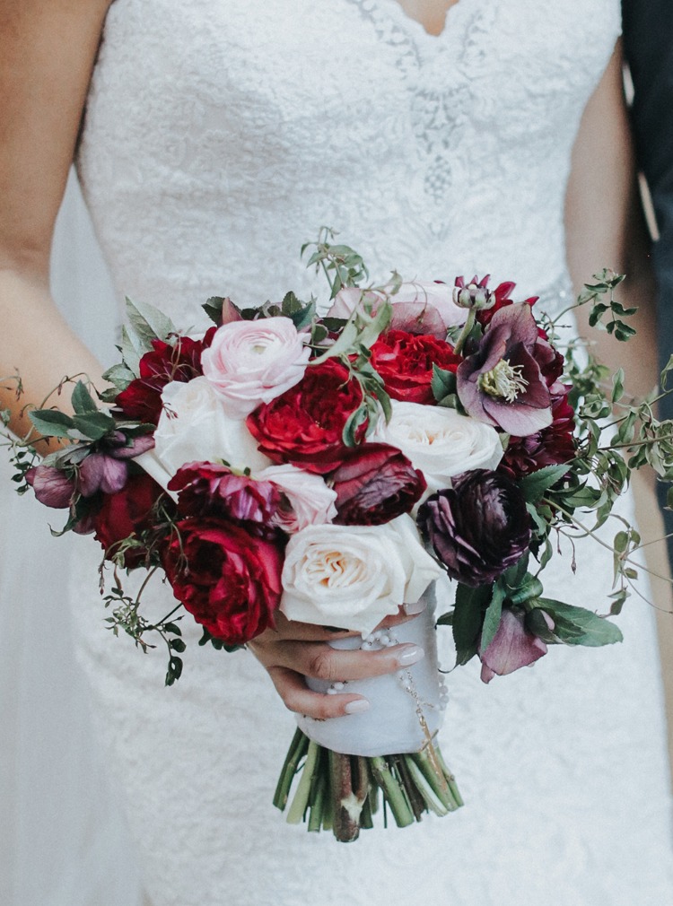 Can't Stop Staring At this Burgundy Bouquet by Seed Floral
