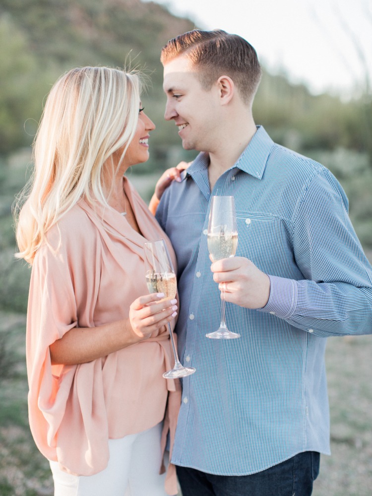 Desert Engagement in Arizona with a Heartwarming Proposal Story