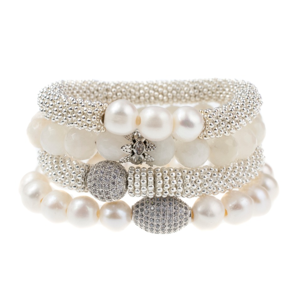 Ivory Bridal Stack from Sisco + Berluti