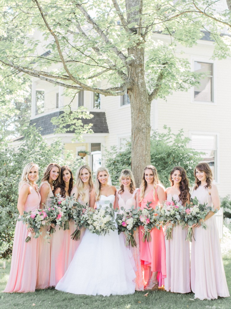 Elegant Outdoor Blush Wedding at Sunset Lodge in Michigan