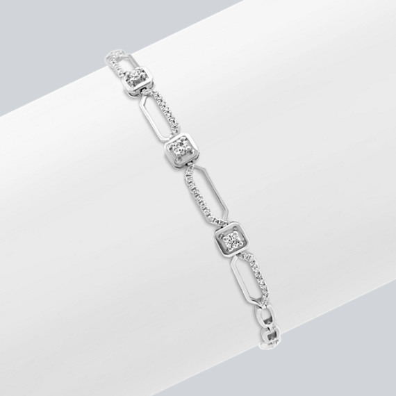 beautiful Mother's Day present - Geometric Diamond Bracelet