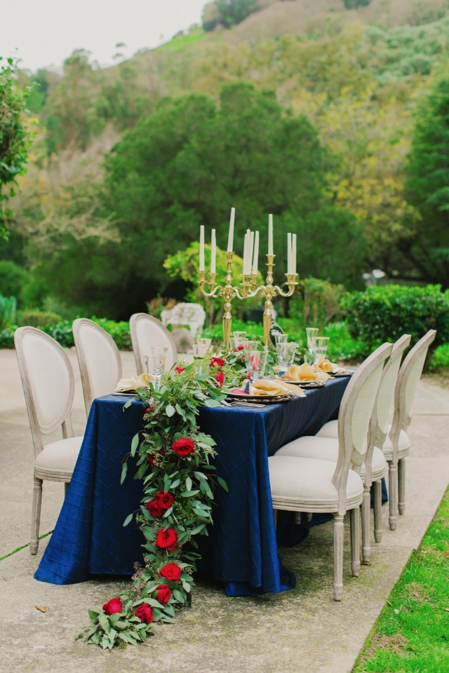 Beauty and the Beast inspired table decor