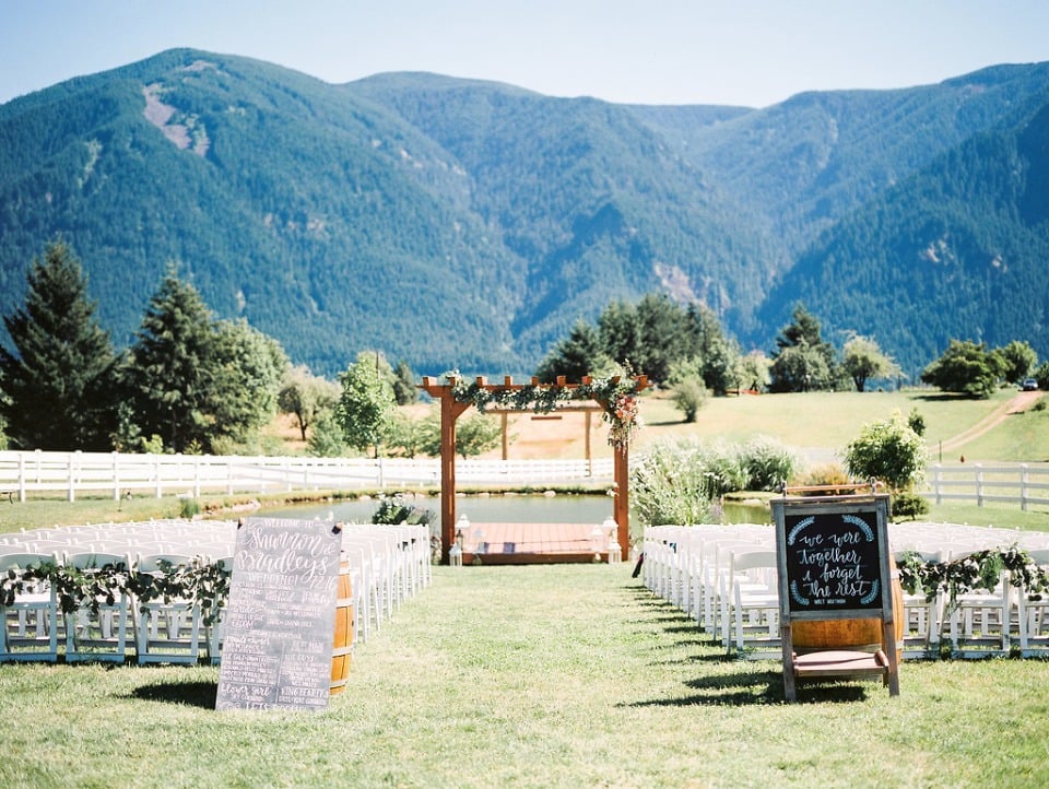 waterfront outdoor ceremony
