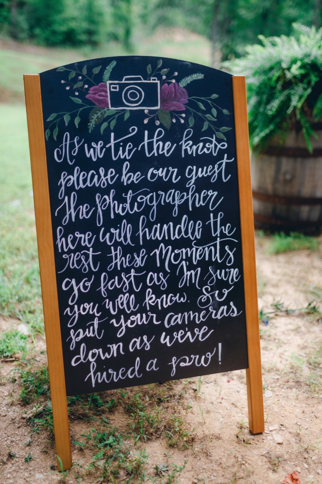 cute wedding sign for instagram