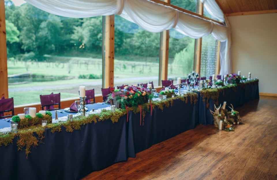 wedding party head table