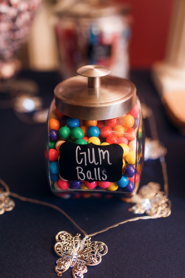 gum balls from the candy bar