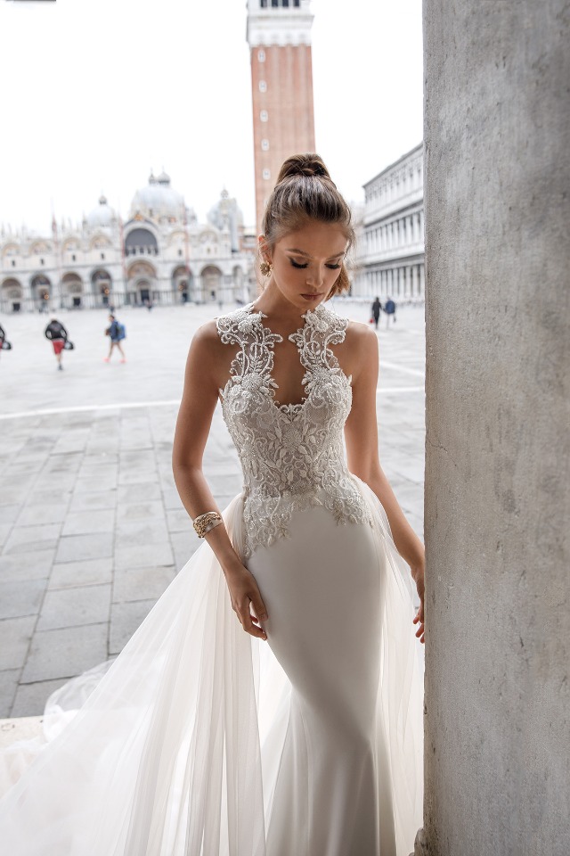 Italian style high end wedding dress julie vino