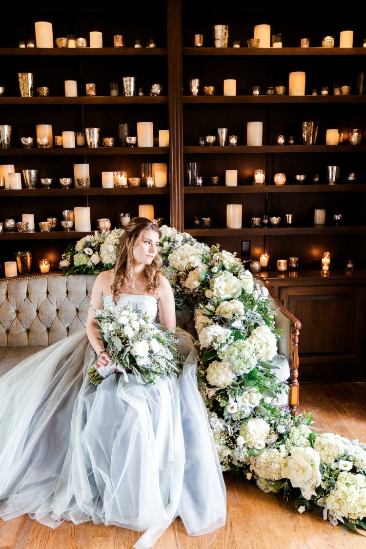 Lush Blue and Grey Winter Wedding Ideas at The Estate at Sunset Farm