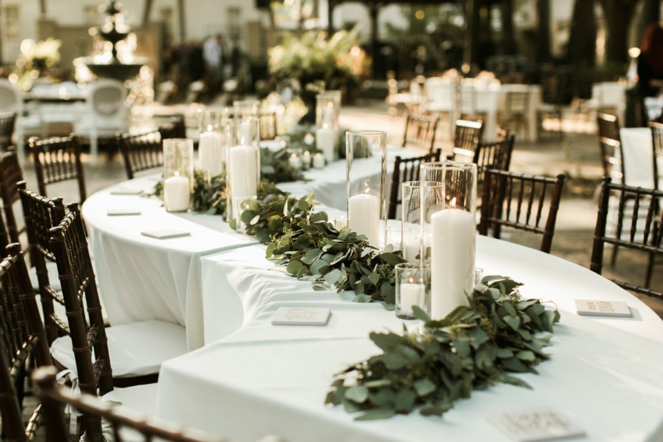s shaped wedding table