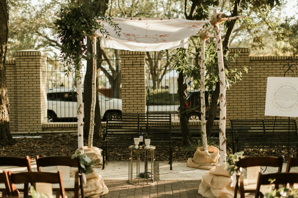 romantic wedding Chuppah