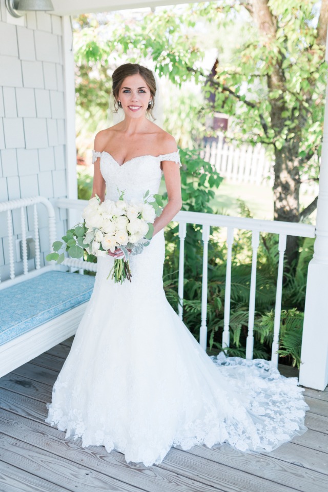 Jenna in White wedding dress