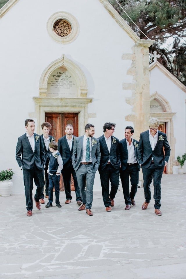 groom and his well dress groomsmen