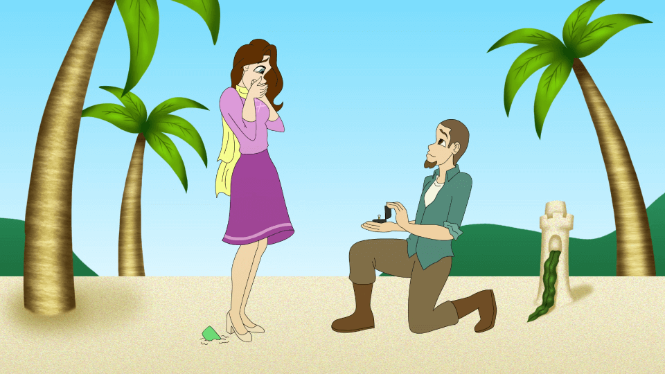 wedding proposal animation