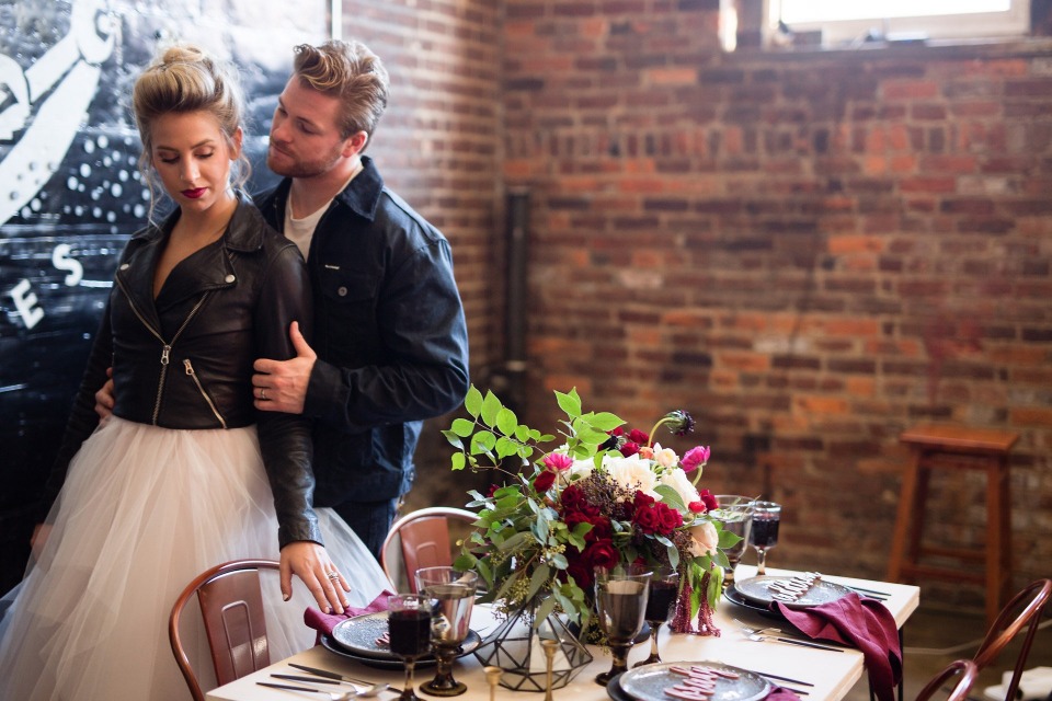 Industrial inspired wedding ideas for the edgy couple