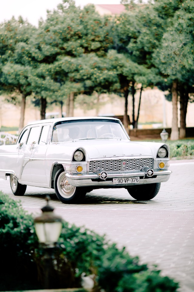 Vintage getaway car