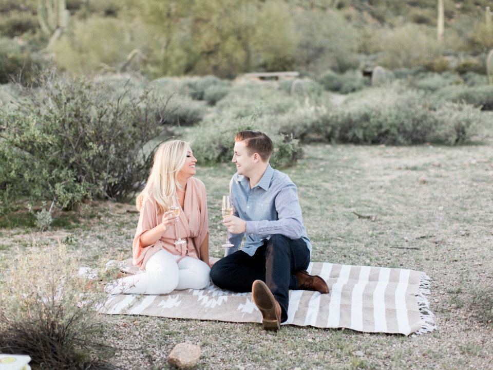 Arizona engagement picnic