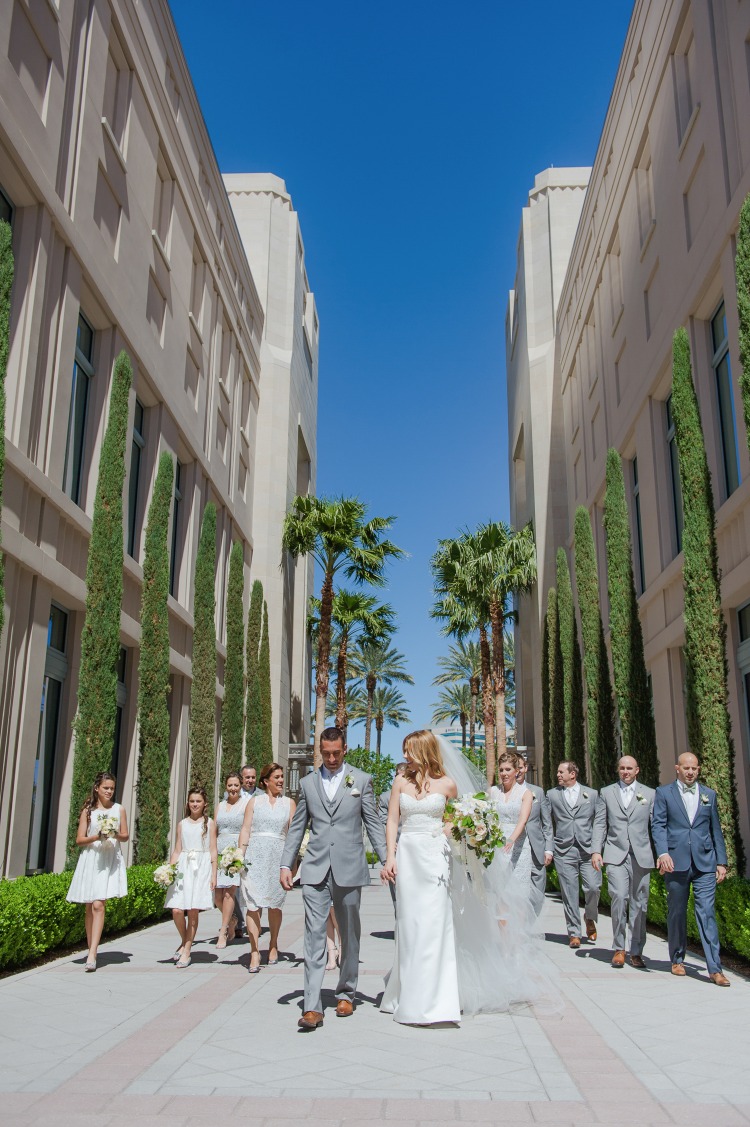 A Gorgeous Day In Vegas For This Shades of White Wedding