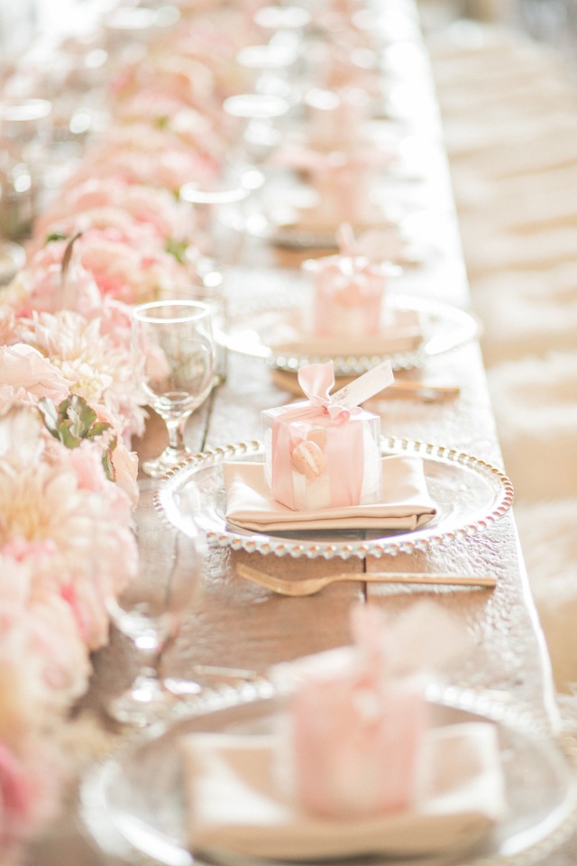 family style wedding tables