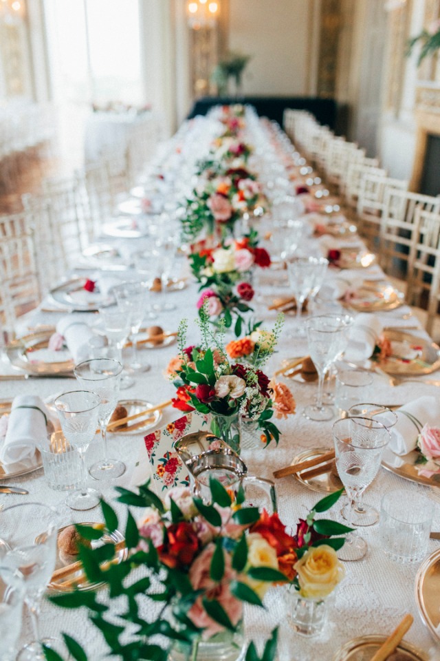 Stunning table scape at this boho wedding