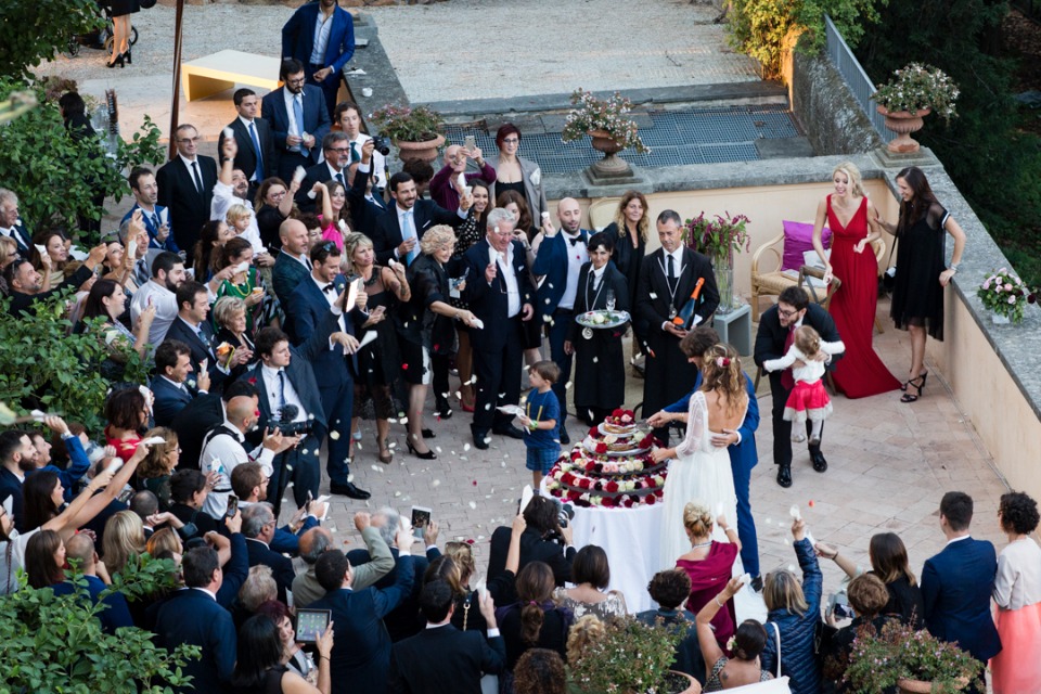 Flower filled boho wedding in Rome