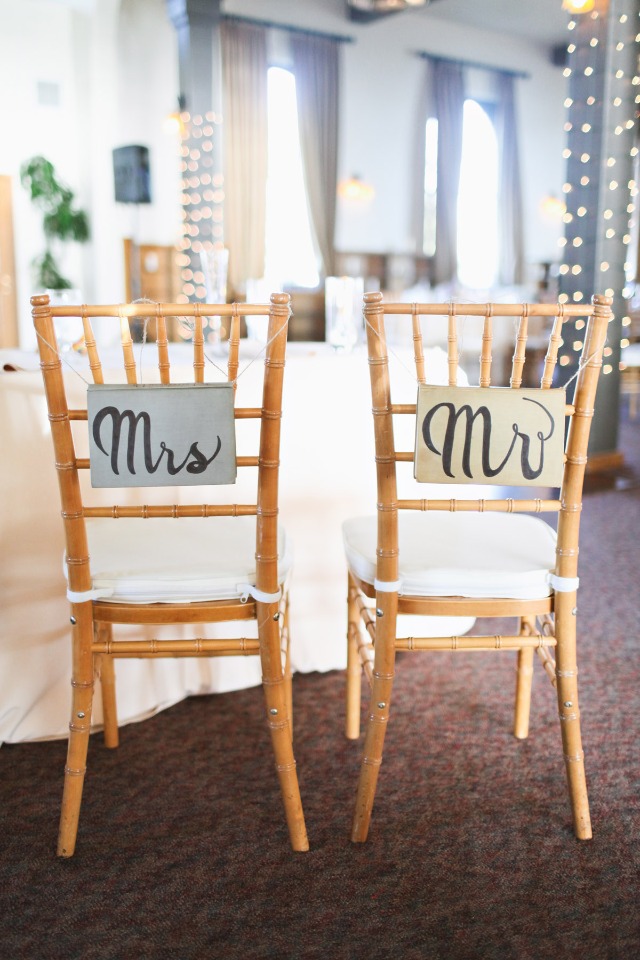 mr and mrs seat signs