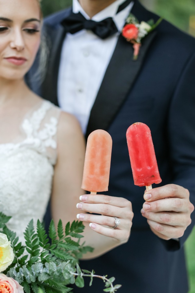 Popsicle bar for a summer wedding