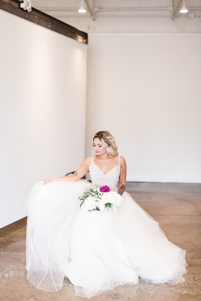 Wedding dress from Hayley Paige Blush collection