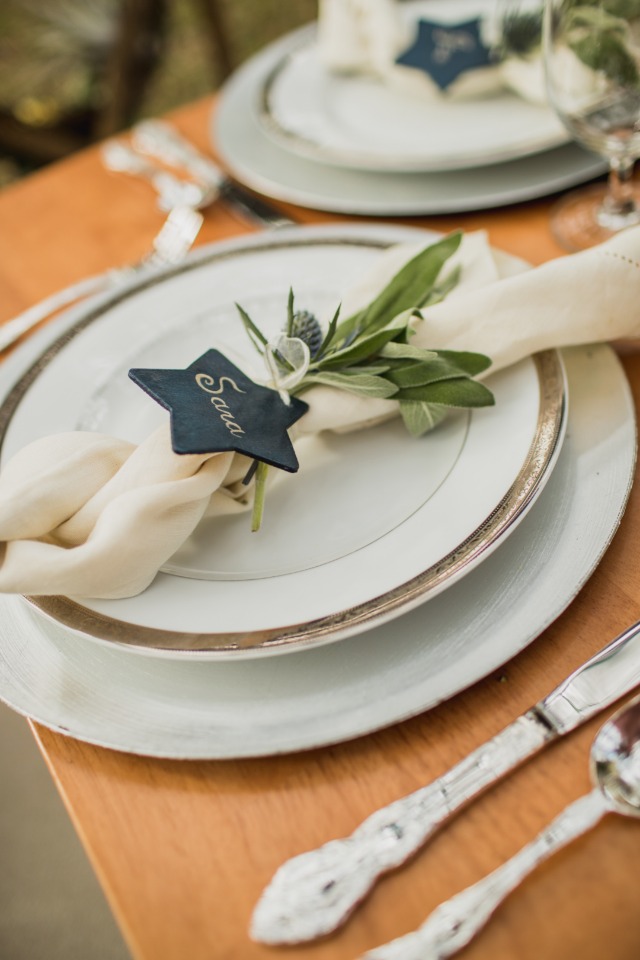 star shaped place card