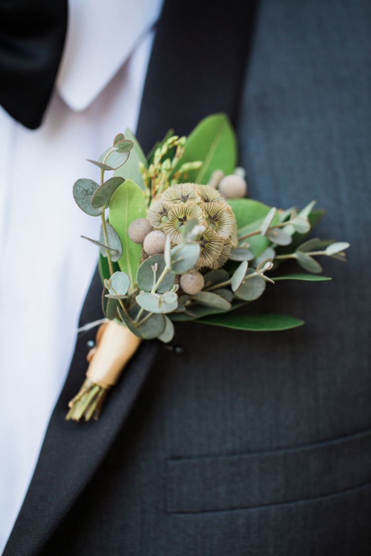 DIY Greenery Boutonniere From MD's Florist