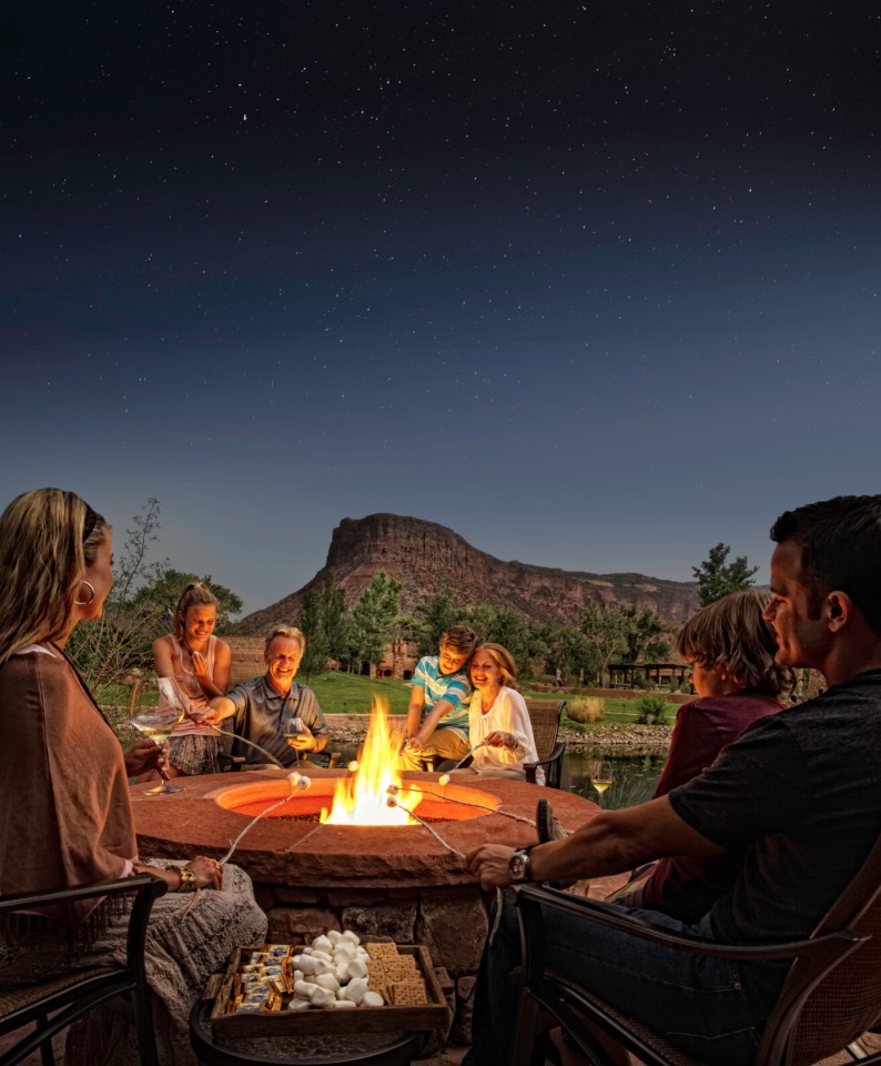 Starry night and smores at Gateway Canyons Resort in Colorado