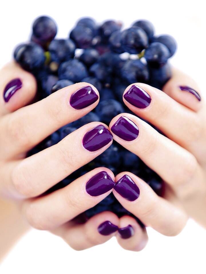 bright purple nails