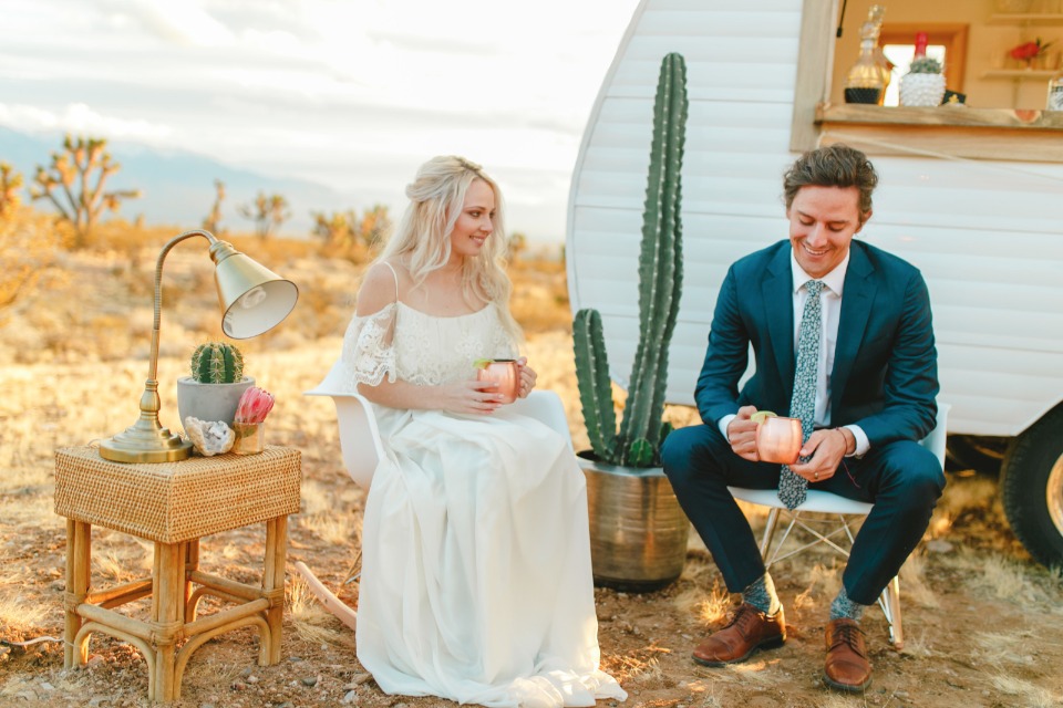 Desert romance wedding ideas