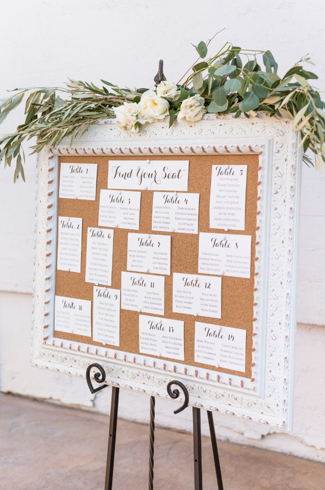 Cute vintage seating chart