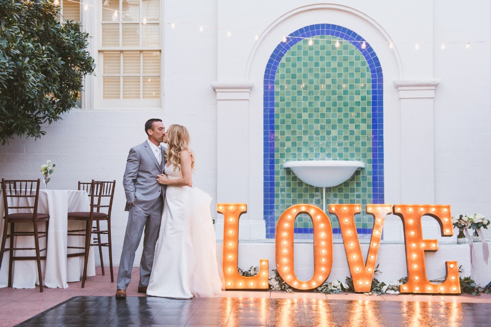LOVE marquee sign