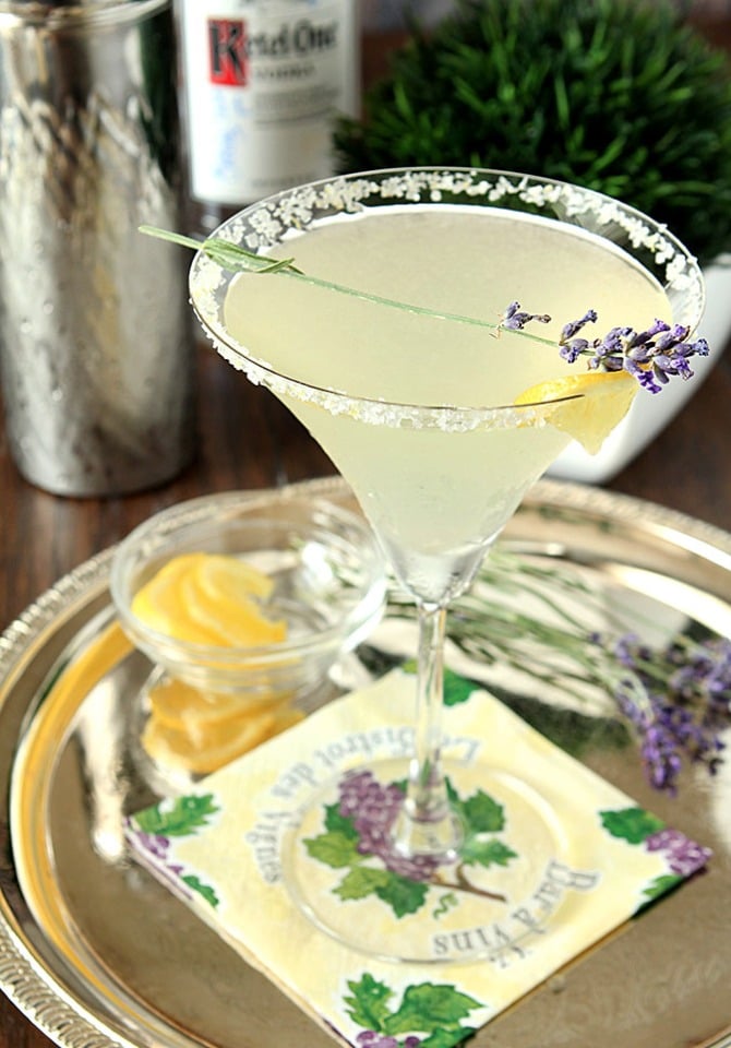 lavender lemonade martini