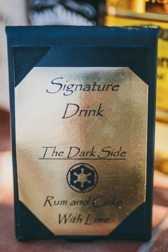 Signature drink "the dark side"