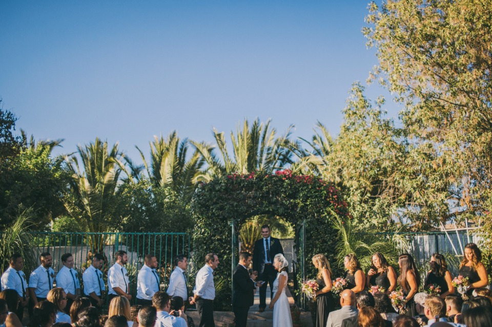Beautiful outdoor backyard wedding