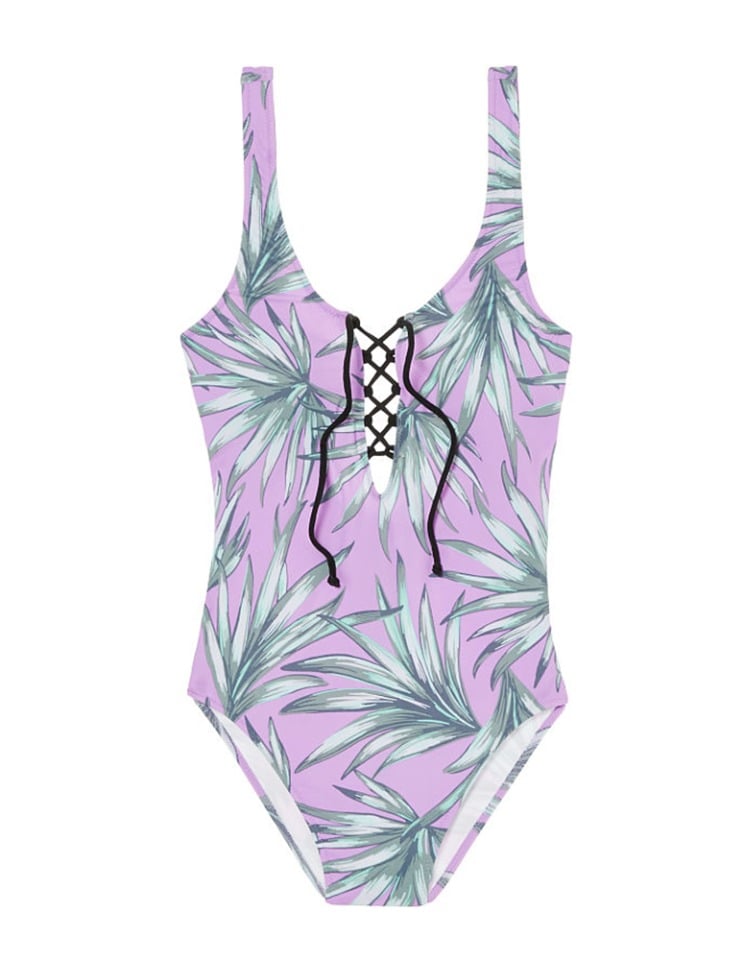 Lace-up suit in Violet Palm from Victoria's Secret