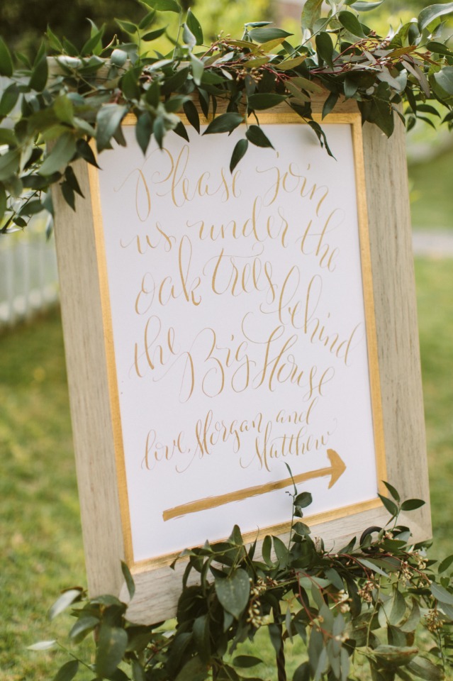 calligraphy wedding sign